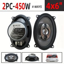 2PCS 4X6 Inch 900W 4-Way Car Hi-Fi Coaxial Speaker Car Door Stereo Audio Upgrade