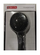 Delta Foundations 4-Spray Handheld Shower Head 1.75 GPM in Matte Black 75412BL