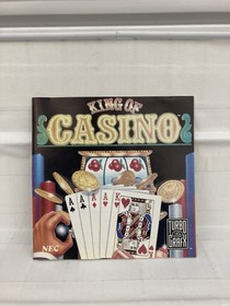 King of Casino (TurboGrafx-16) Complete in Jewel Case! Good Shape! Authentic!
