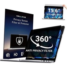 4-Way Laptop Privacy Screen Shield 15.6 Inch, Removable Laptop 15.6Inch 16:9