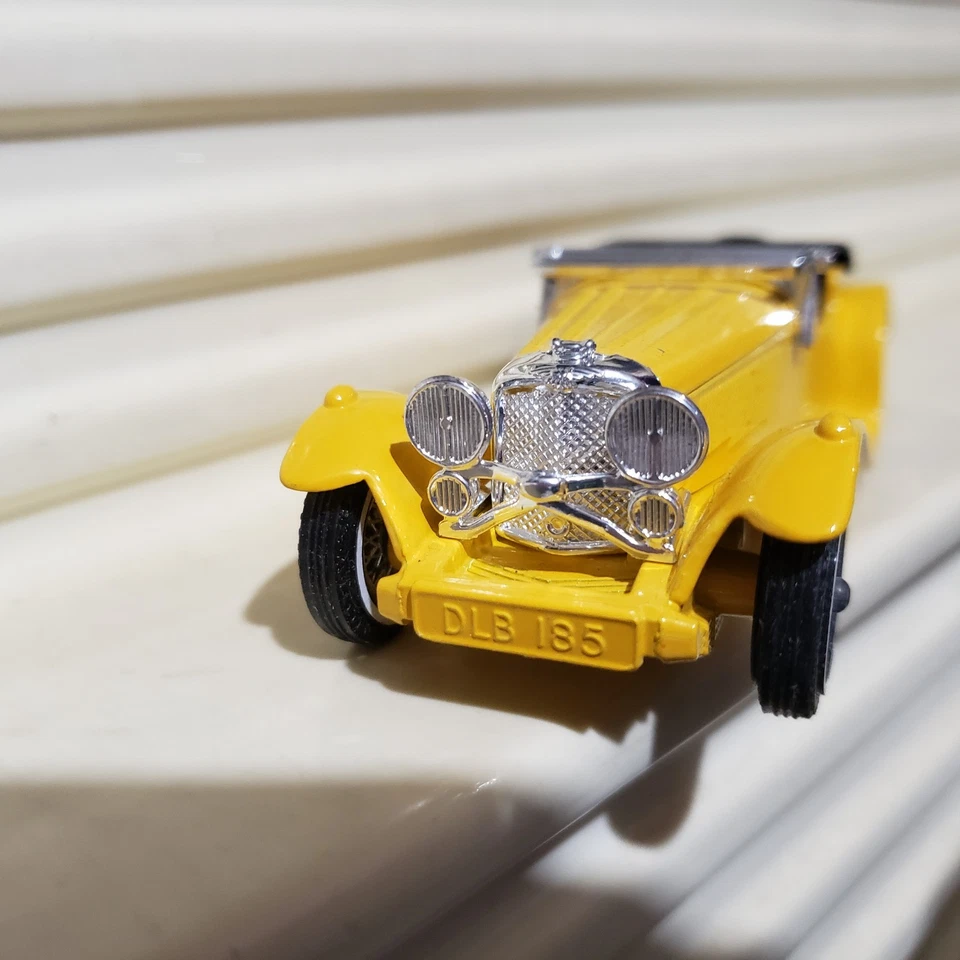 VRARE MATCHBOX 1986 YESTERYEAR RARE Y1 Lite YELLOW LESNEY BASE 1936 JAGUAR NuBxd - Image 3 of 4