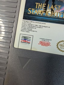 The Last Starfighter Nintendo Entertainment System NES-LM-USA Tested 