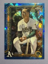 2025 Topps Chrome Sapphire - Brent Rooker #54 (SP) Image Variation Athletics