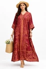 Free Size Kaftan Holiday Dress Beach Cover up fits14,16,18,20,22,24