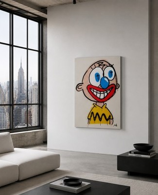 Charlie Brown Painting Artist Manuel Mane | 120cm x 75cm | Dispatched Rolled 