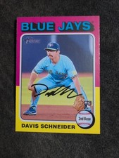 2024 Topps Heritage #425 Davis Schneider Toronto Blue Jays RC Baseball Card