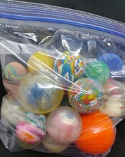 Rubber Super Balls Lot Of 36 Various Bouncy Balls Pikachu, Philadelphia Eagles