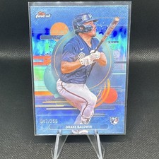Topps Finest Sky Blue Refractor Drake Baldwin #183 Braves Rookie /250 2025