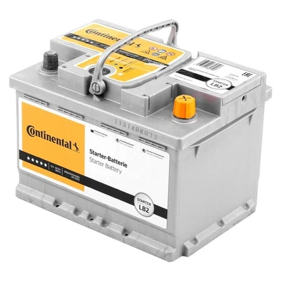 Batterie Continental L2B 60 Ah 12 V 580 A, pôle positif à droite = Fiamm 60 Ah - Photo 1/4
