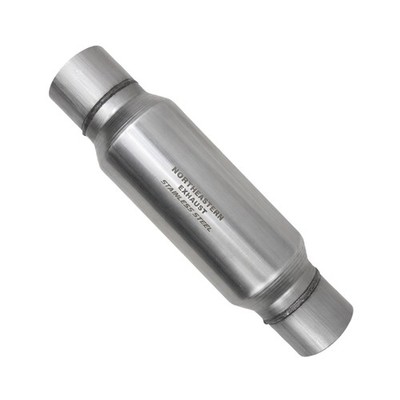 One Round 3.5'' Two Chamber Muffler Resonator
