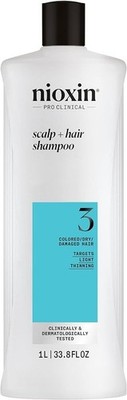 Nioxin Cleanser for Fine Hair System 3 Shampoo Chemically Enhanced Hair 33.8 oz