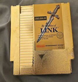 Legend of Zelda II The Adventure of Link Gold Nintendo NES Game Complete in Box