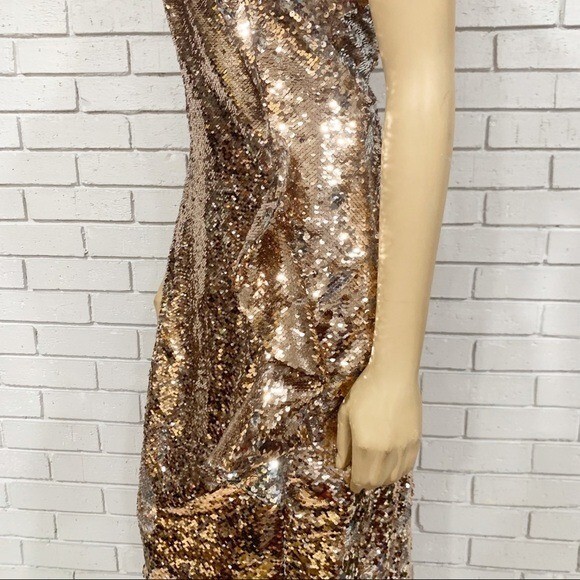 Parker Women's Gold Noelle Sequin Dress - Size 8 | eBay