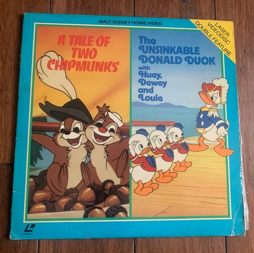 A Tale of Two Chipmunks/ Unsinkable Donald Duck Laserdisc LD Disney Perfect Disc