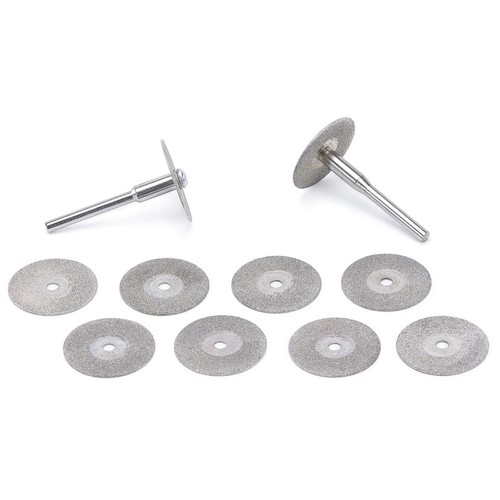 10 Stck. 16-60 mm Diamant Schneidrad rotierende Klinge beschichtet Trennscheibe Schaft 1/8" - Bild 51 von 116