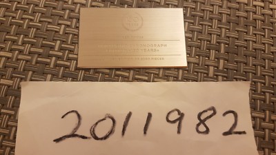 IWC Watch Metal Tag for 150 Years Anniversary Portofino Chronograph 391024 