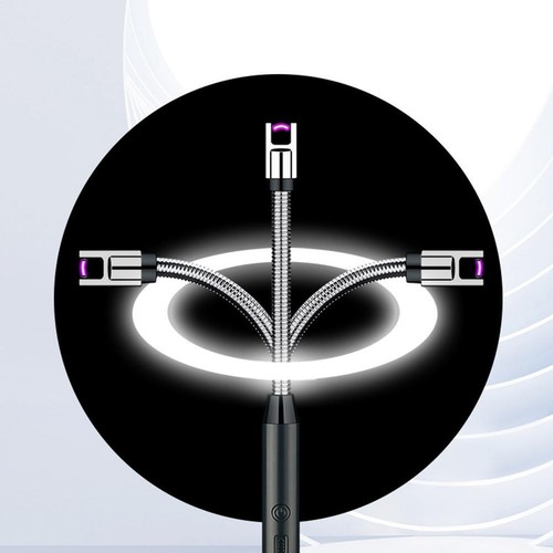 360° LED Electric Arc BBQ Lighter USB Windproof Flameless Plasma Ignition Hot J0 - Picture 20 of 27
