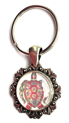 Schildkröte Cabochon Schlüsselanhänger Keychain NEU (H17)