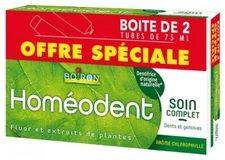 Boiron Homeodent Complete Care For Teeth And Gums 2 x 75ml (Chlorophyl) Ex 11/26