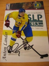 Anton Lander- Sweden - SIGNED PHOTO  - de