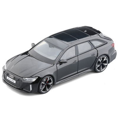 1/32 Audi RS6 Wagon Model Car Diecast Metal Toy Cars Boys Toys Kids Gifts Black