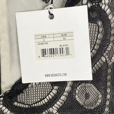 Jack by BB Dakota Dress Women's Size 2 Black Yazmin Medallion Lace