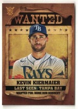 2021 Topps Big League Baseball Wanted #WT-14 Kevin Kiermaier Tampa Bay Rays