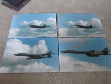 Lot of 4 Color Photos USAF Jet Aircraft Plane Rare Air Force Military B1 Bomber
