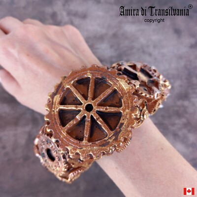 jewelry woman elegant luxury rigid bracelet streampunk punk gothic rock jewels