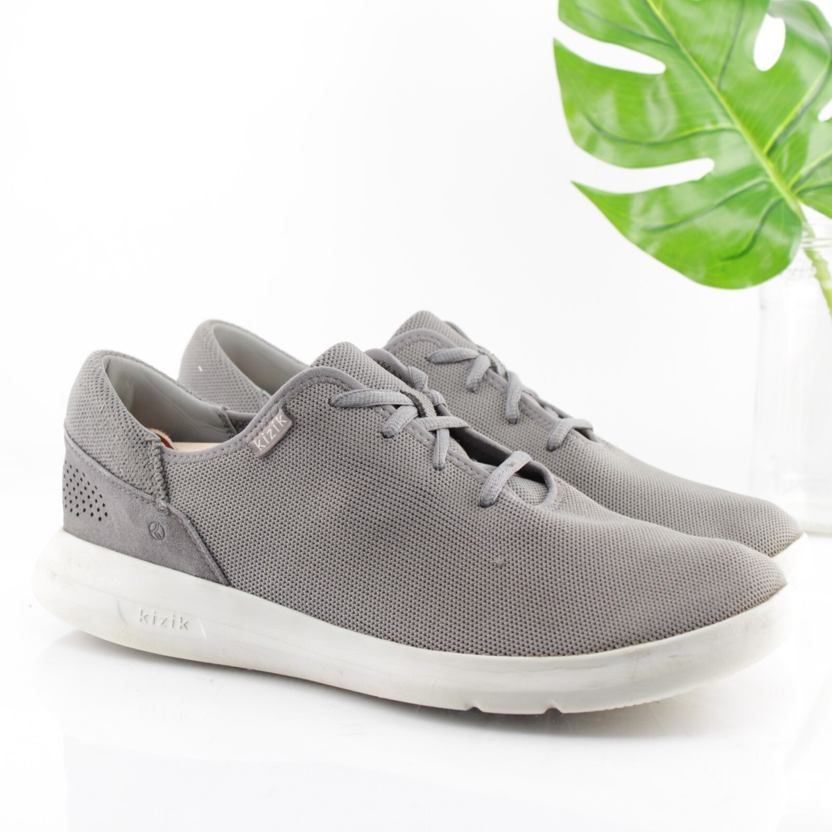 Kizik Mens Madrid Sneaker Size 12 Gray Eco Knit Hands Free  display picture 1