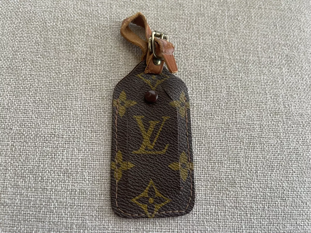 monogram luggage tag louis vuittons