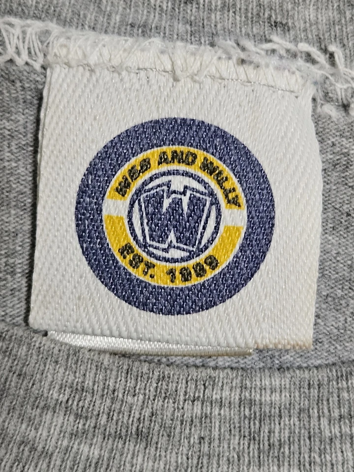 Camiseta Wes And Willy Juvenil Gris Talla Mediana A-1788 Foto 3 de 4