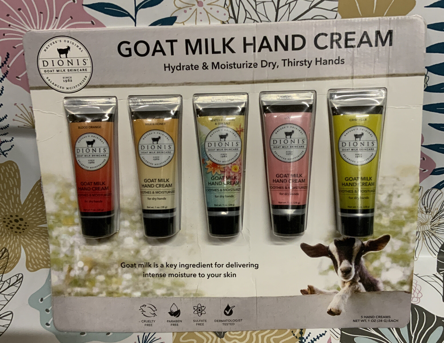 🐐 Dionis Goat Milk Hand Cream. 5 PACK🆕 little distressed box‼️