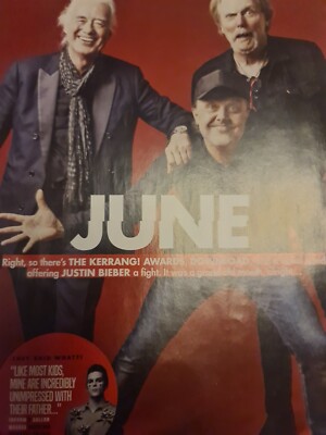 JIMMY PAGE LARS ULRICH SCOTT GORHAM FRANK IERO MY CHEMICAL ROMANCE A4 CLIPPING