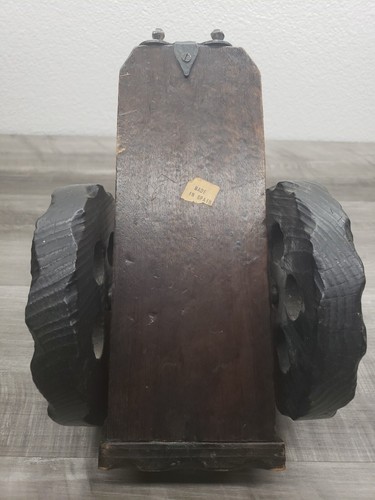 Vintage Hand Carved Wood and Iron Bottle Holder from Spain - Picture 5 of 9