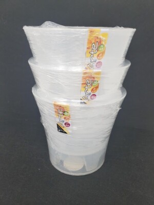 ARTE- DecoPots 3-Pack Pots - 5.3 Inch Self-Watering Transparent Plant Planters