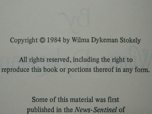 Explorations By Wilma Dykeman 1984 HB With DJ, Book Signed - Picture 6 of 7