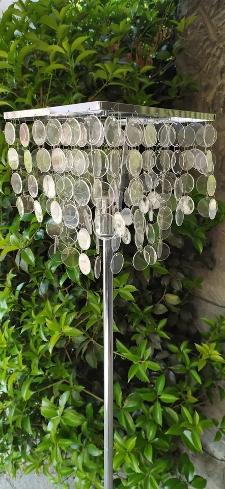 sconto 30% Piantana stelo in metallo con dischetti plexiglass stile anni70 Kare - Immagine 3 di 3