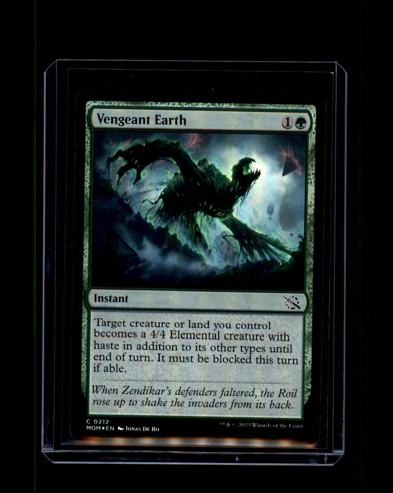 MTG Vengeant Earth #212 Common (C) March of the Machine
