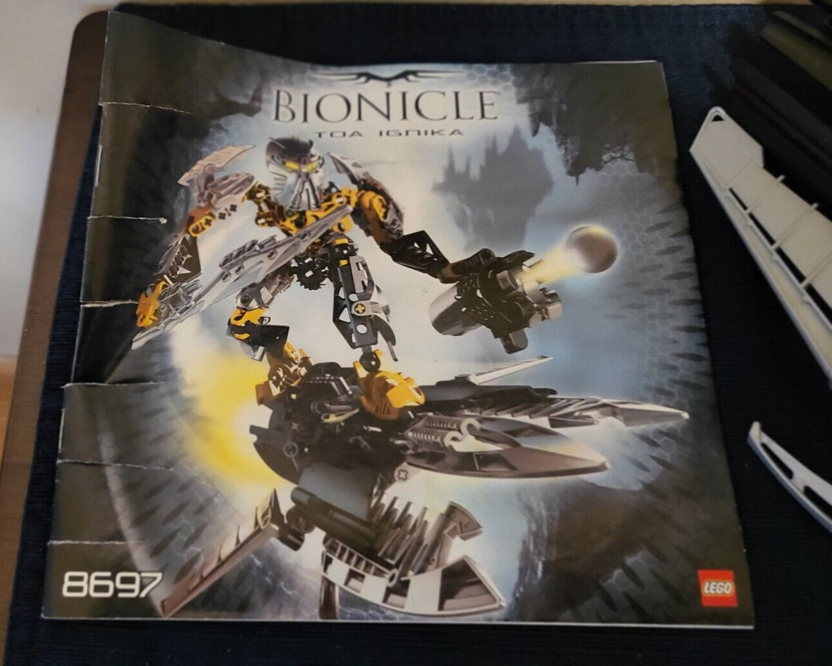 Lego Bionicle: Toa Ignika 8697 with Instruction Booklet and All 4