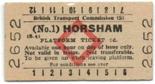 BTC(S) Platform Ticket Horsham (No.1) 2d (S.4)