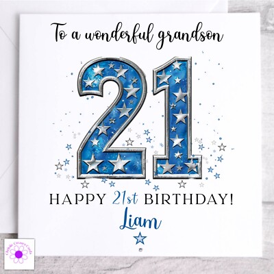 Biglietto Di Auguri Per Il 21° Compleanno Da Uomo - Foto 3