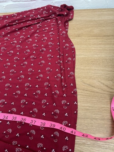 Abito posy Iona Batik Posy nuovo con etichette UK 16 grazioso rosso chiarot prezzo di zecca £46 - Foto 11 di 11