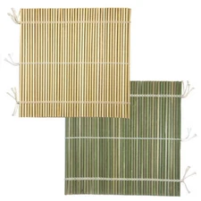 Japanese 9.5" (24 cm) Professional Bamboo Sushi Rolling Stick Mat, Made in Japan