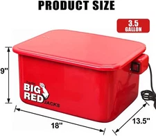 BIG RED  Torin 3.5 Gallon Steel Cabinet Parts Washer with 110V  Pump,T10035