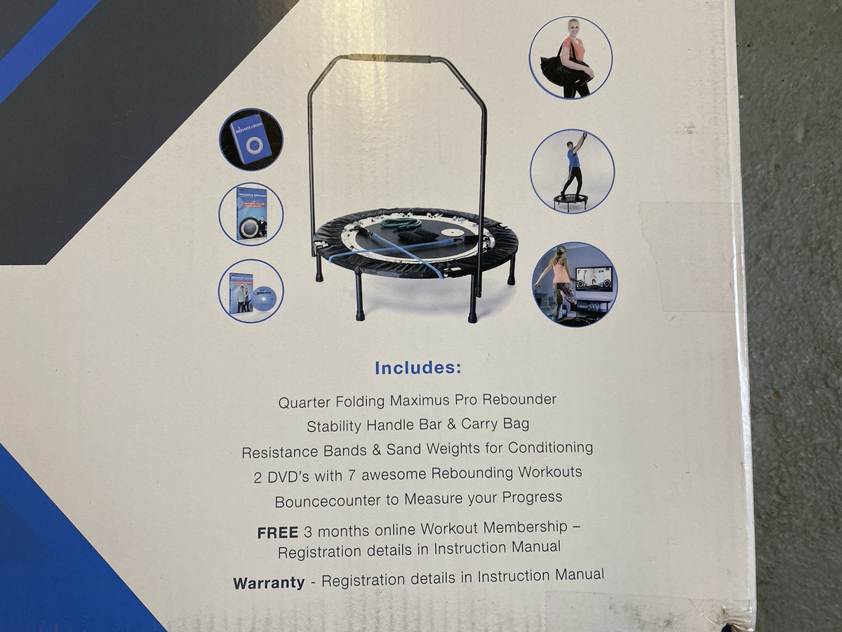 MaXimus PRO Folding Rebounder Fitness Trampoline