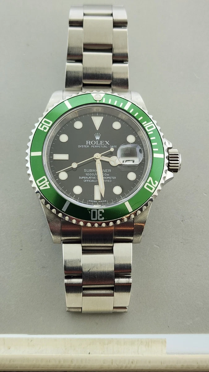 Rolex Submariner Kermit M Serial 40mm 16610LV - Pre-owned