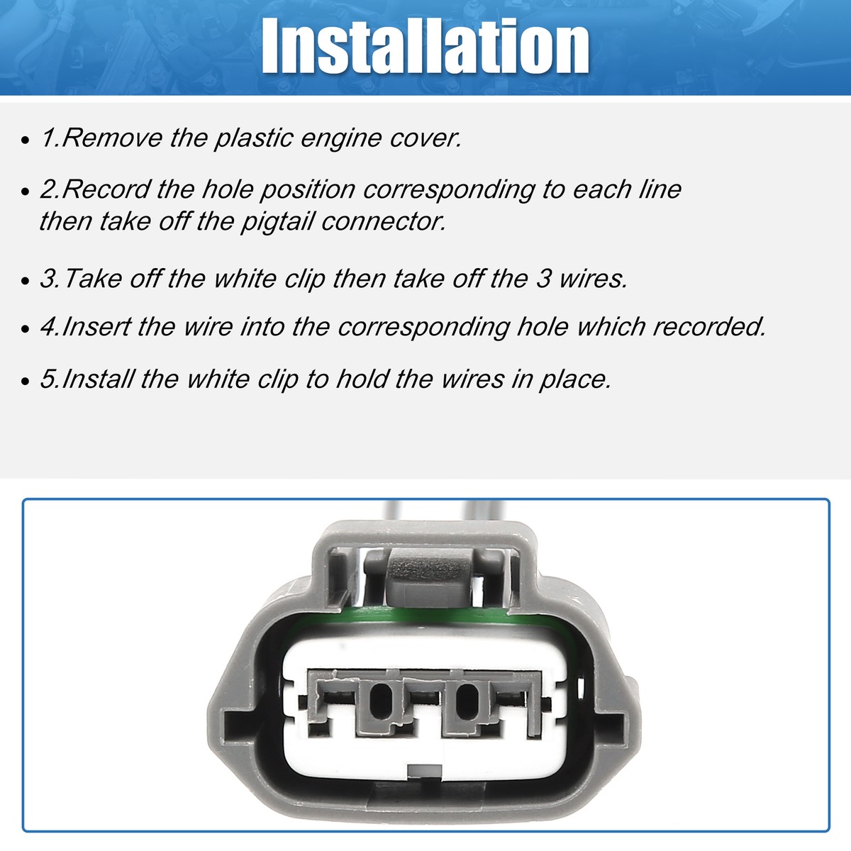 2002-2018 Nissan Altima Ignition Coil Connectors Plug Wiring 2002-2018 Nissan Altima Ignition Coil Connectors Plug Wiring