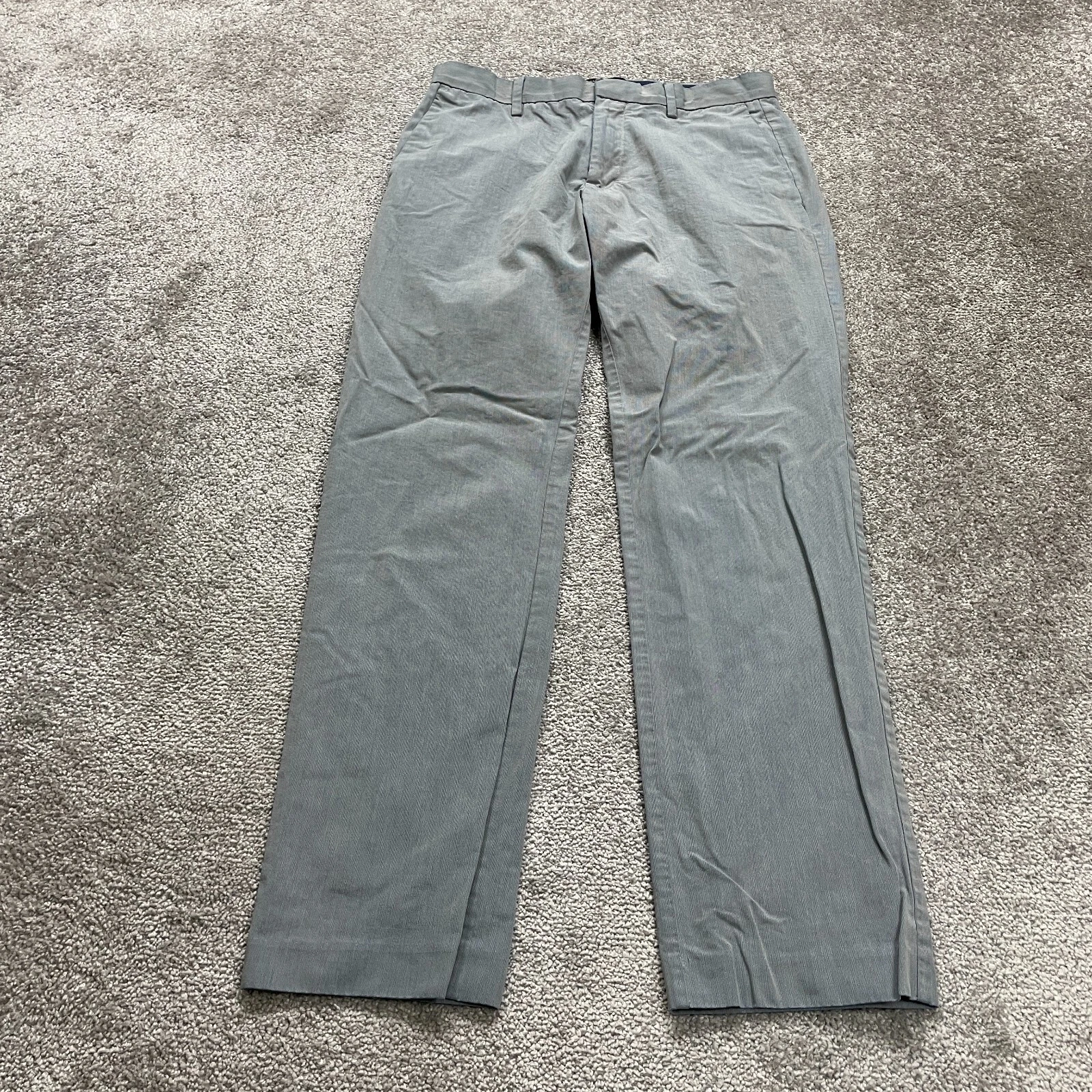 Banana Republic Slim Fit Trouser Dress Pants Mens 32x30 Blue Straight Leg Work