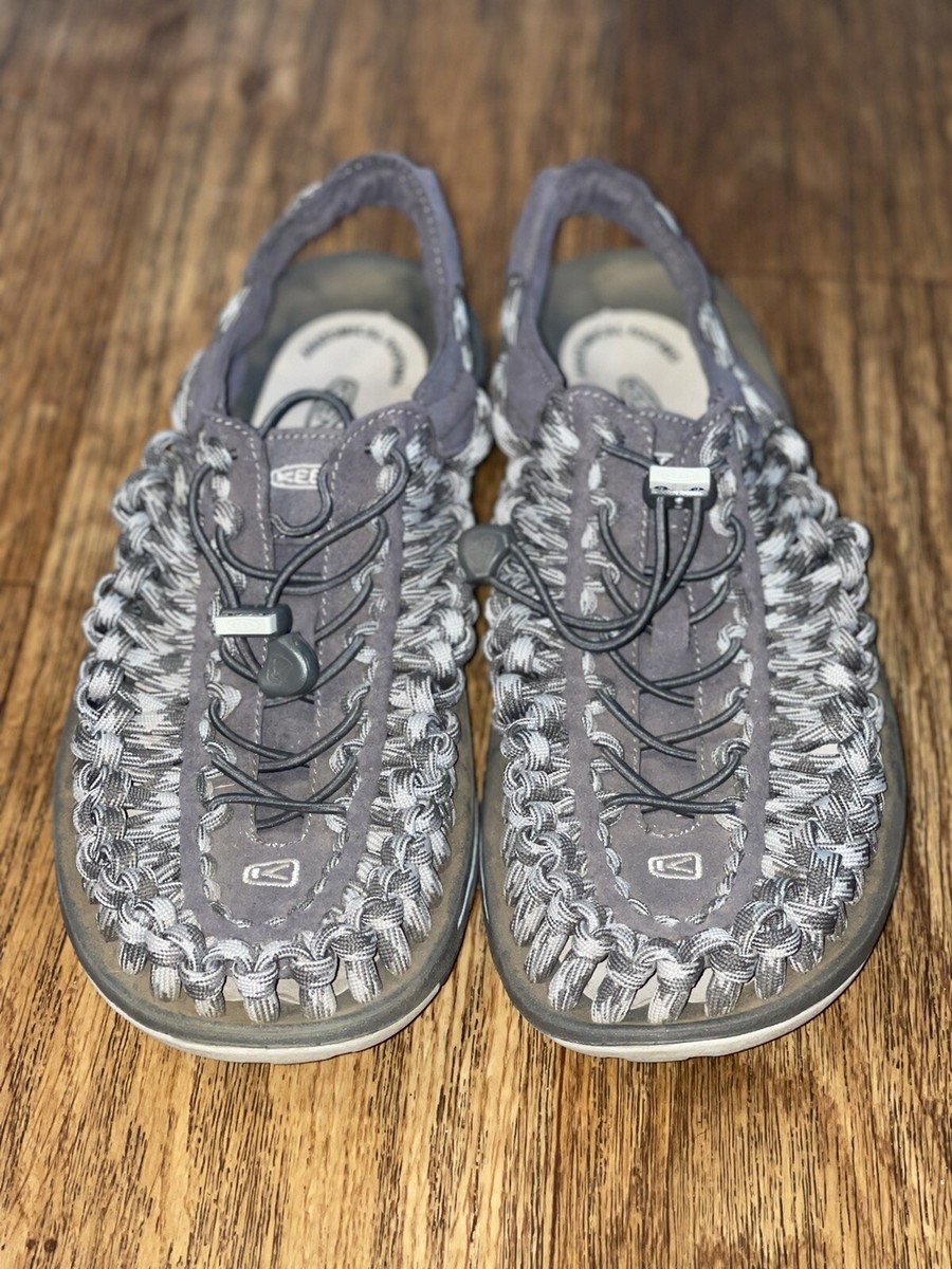 KEEN Uneek Grey Cord Outdoor Sandals Anatomical Footbed Mens 10.5 1014020 Amazon.com | KEEN Men main image 3
